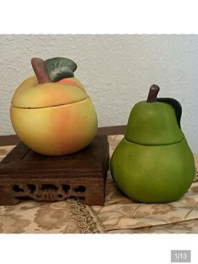 2 Ceramic Candle Boxes. The Candle Company-1990’s. Unused.